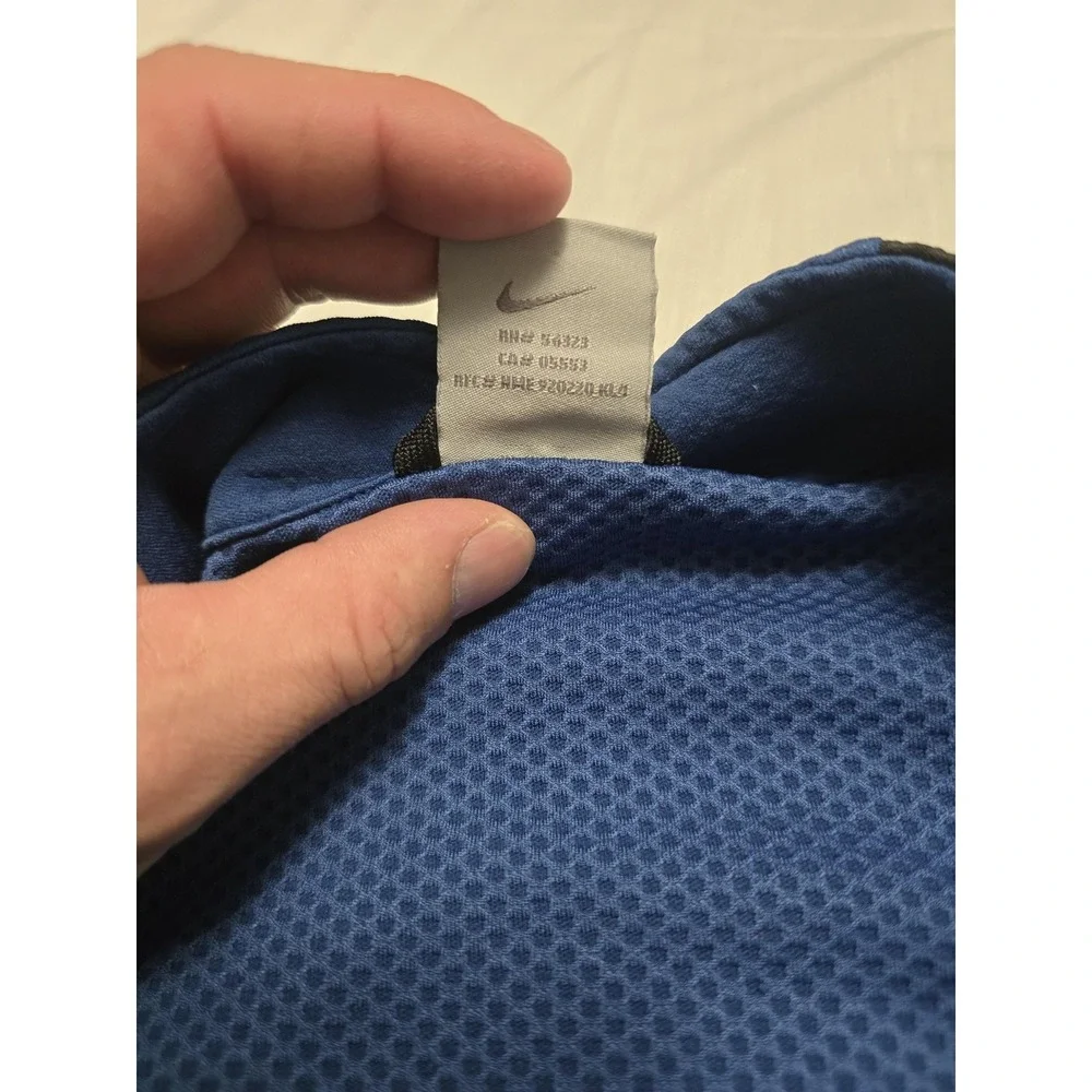 Nike Dri-FIT Pullover Mens Extra Large‎ Blue Black Half Zip Athletic Training